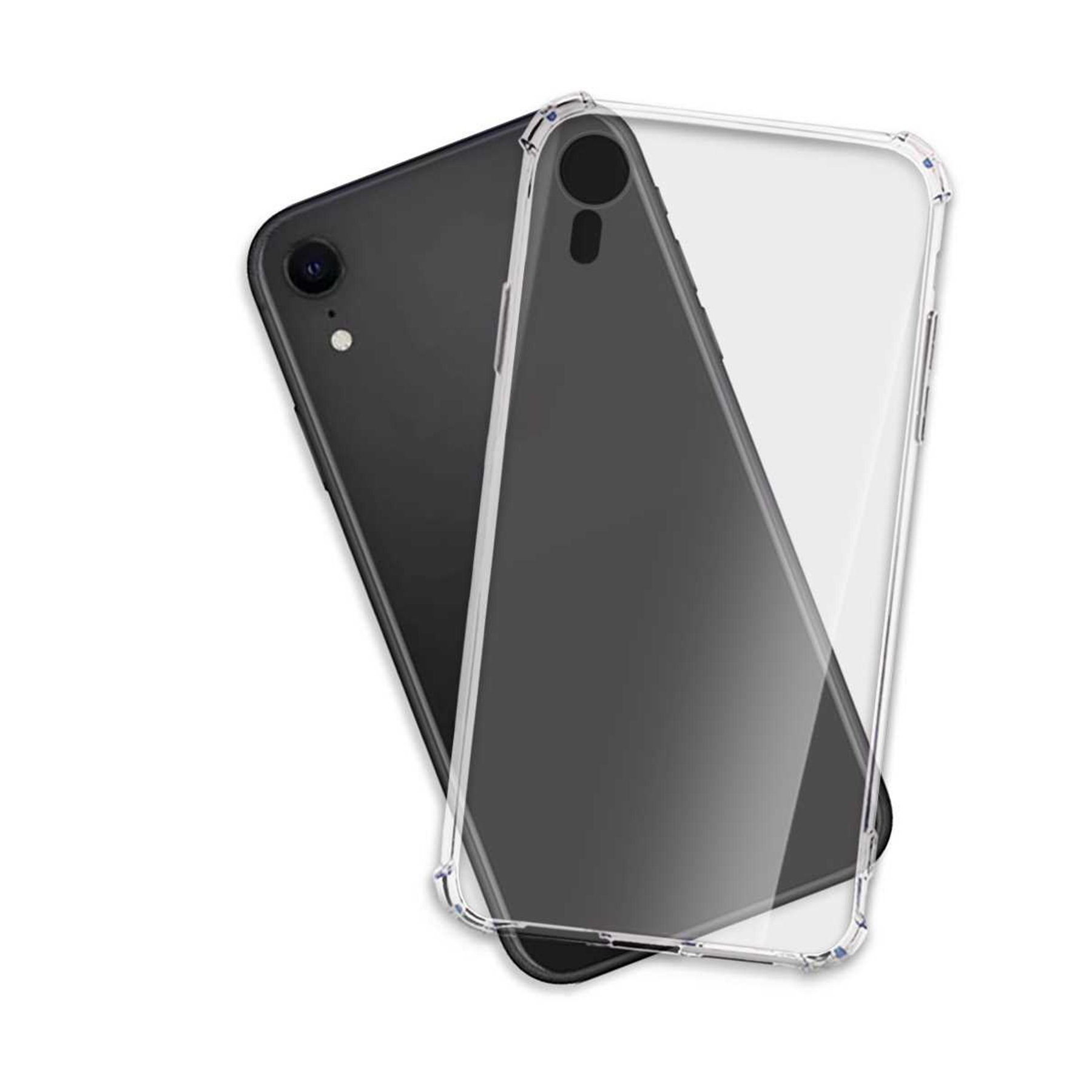mtb more energy Smartphone-Hülle Clear Armor Case für Apple iPhone XR, Transparente TPU Schutzhülle Case Backcover mit Anti-Shock Verstärkung