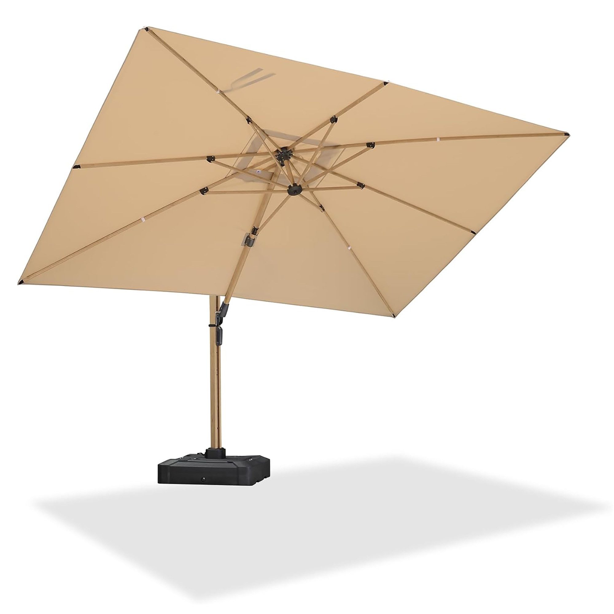 PURPLE LEAF Ampelschirm Großer Windfester Rechteckiger günstig online kaufen