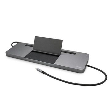 I-TEC Laptop-Dockingstation USB-C Metal Ergonomic 4K Triple Display Docking Station PD 85 W, + Universal Netzteil 112 W
