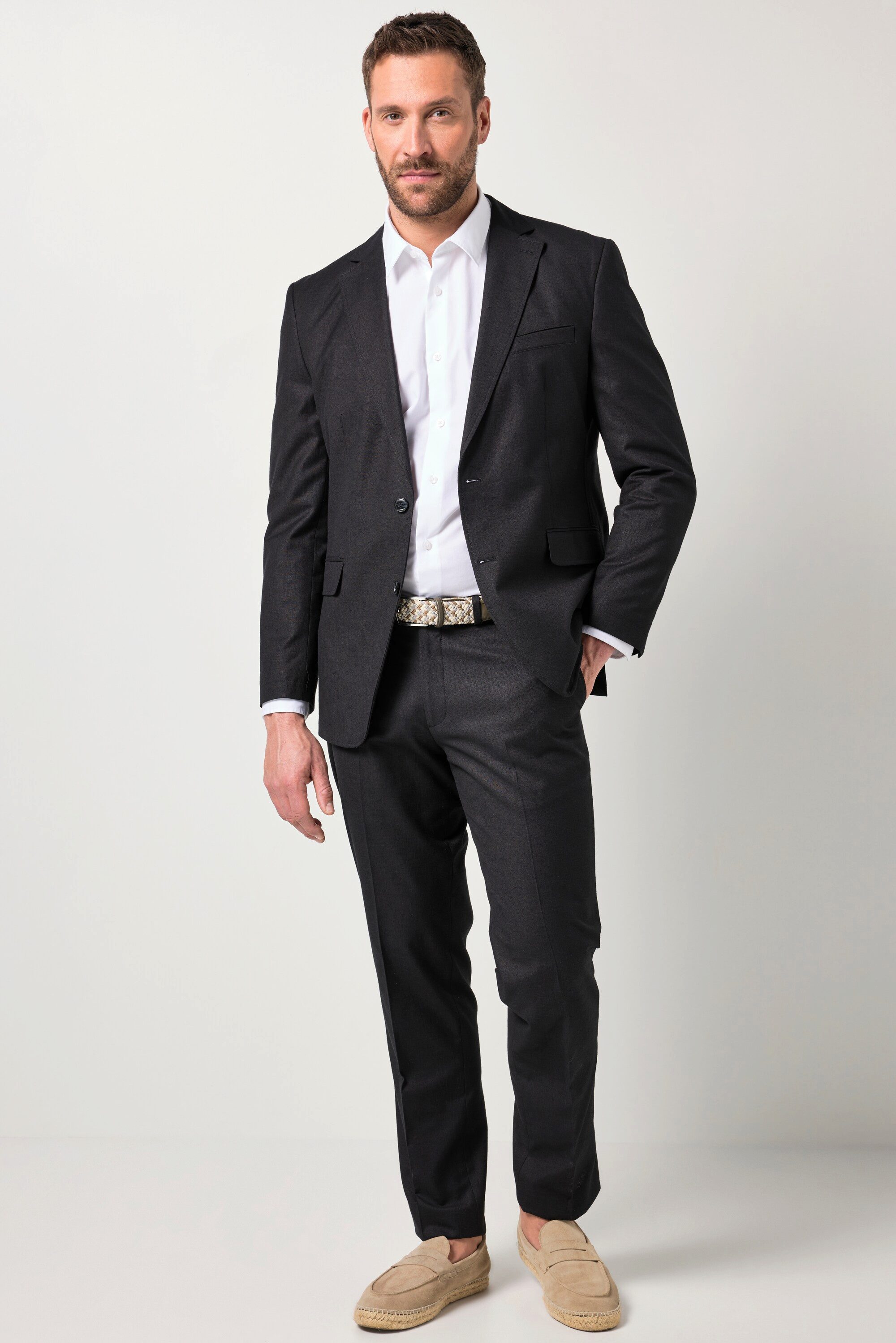 JP1880 Sakko Leinenoptik-Sakko Korsika Business Halbfutter