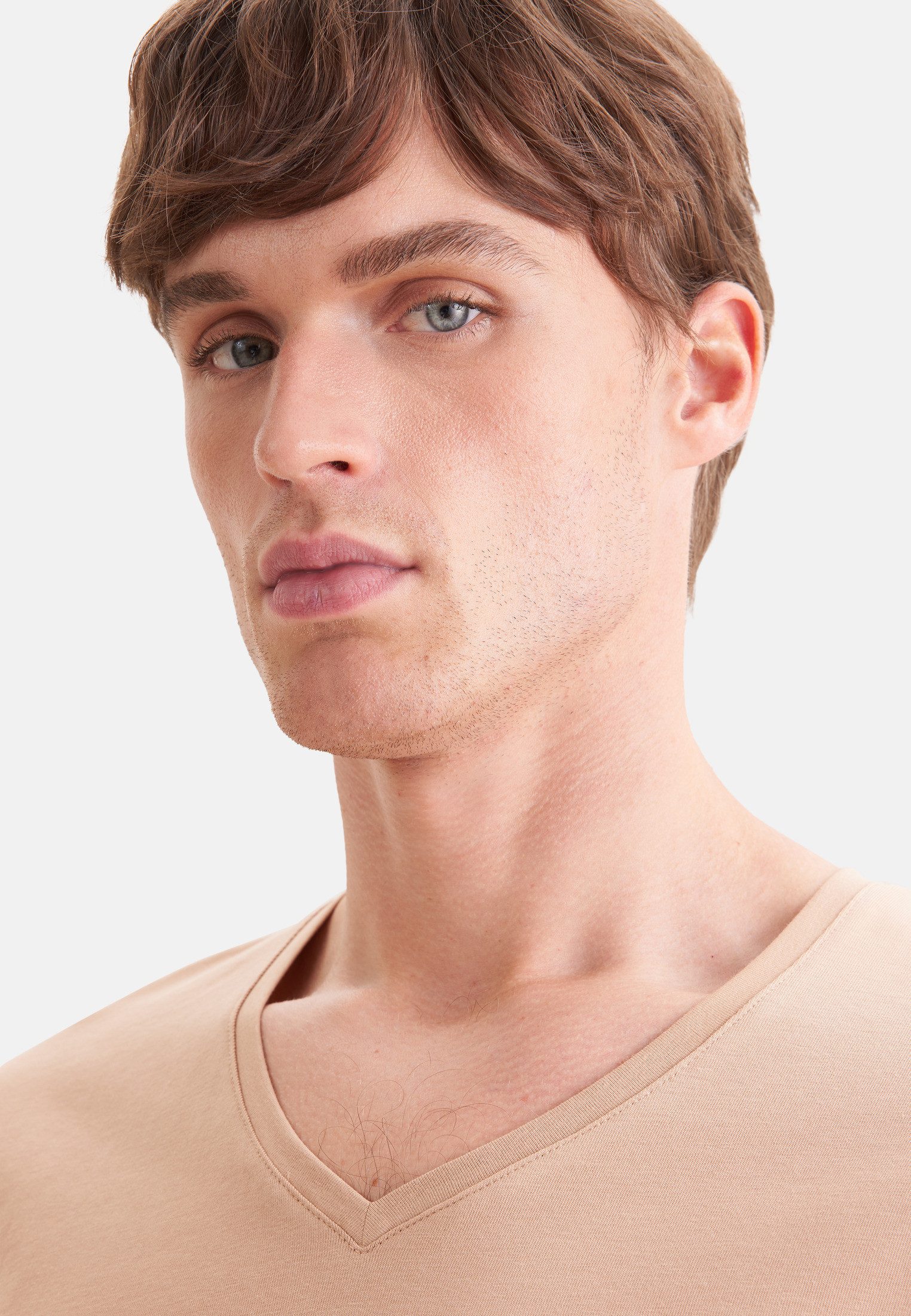 seidensticker T-Shirt 1/2 V-Neck Uni