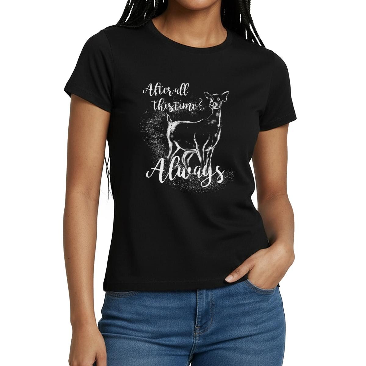 Spreadshirt T-Shirt Harry Potter After All This Time Always Frauen T-Shirt (1-tlg)