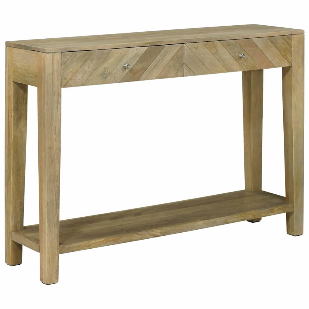 vidaXL Beistelltisch Konsolentisch mit Schubladen Natürliches Grau 110 x 30 x 80 cm (1-St)