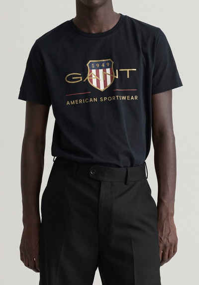 Gant T-Shirt »D2. ARCHIVE SHIELD SS T-SHIRT« mit großem Markenlogo-Aufdruck