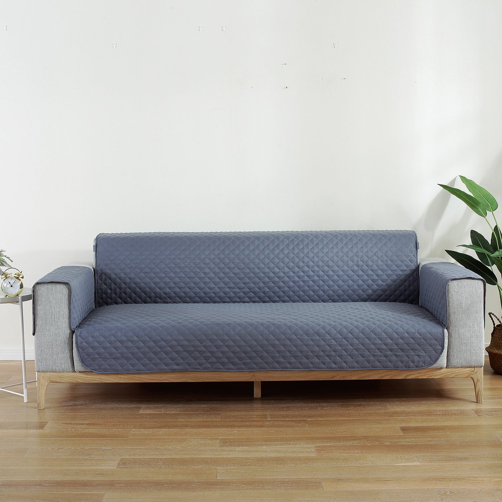 Rosnek Sofahusse Wasserabweisende, Antirutschmatte, für 1/2/3-sitzige Armlehnsofas, mit elastischem Band, für Haustiere