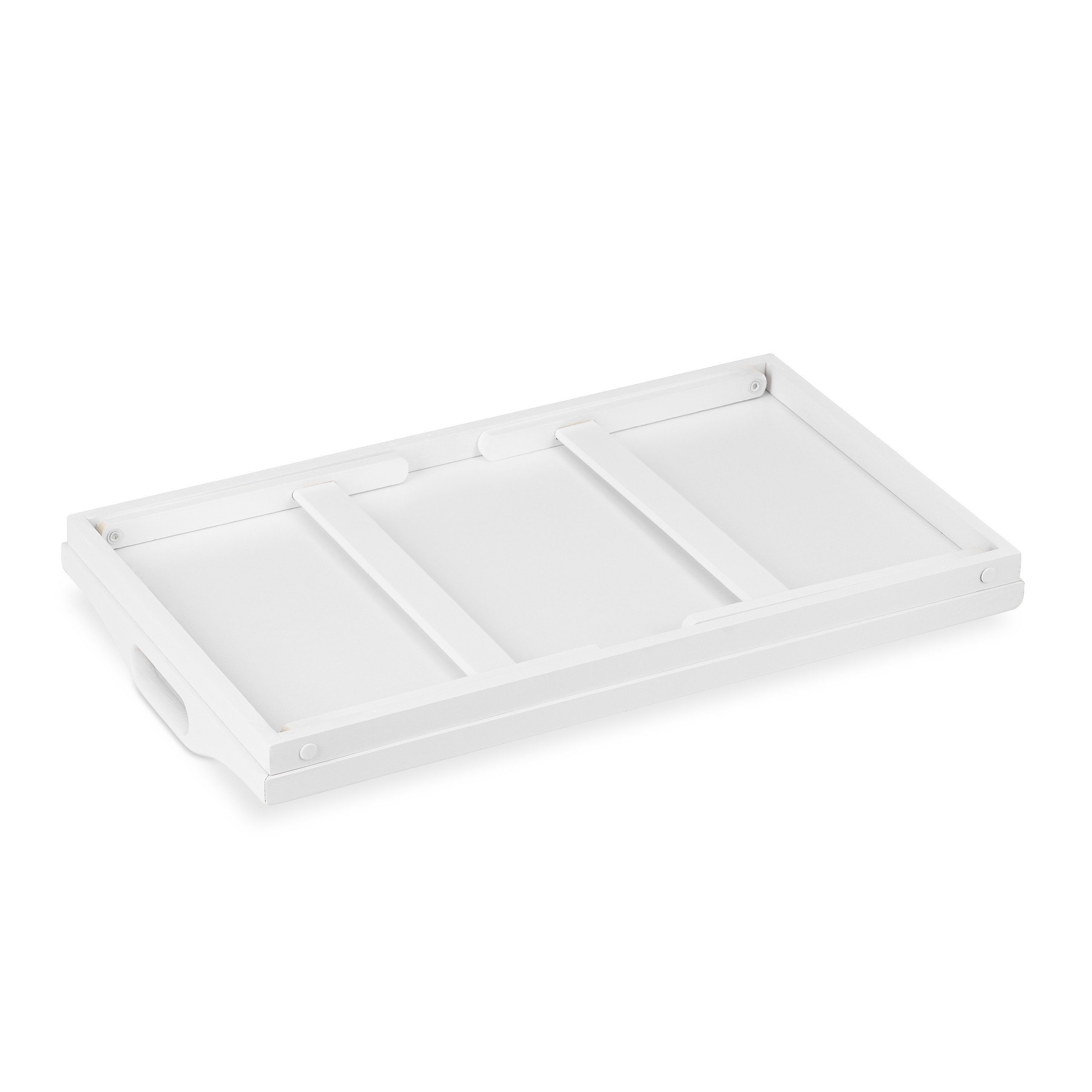 relaxdays Tabletttisch Klappbares Betttablett weiß (1-St) – Bild 5 von 5