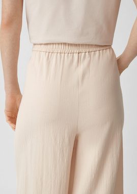 Comma Stoffhose Relaxed: Culotte aus Leinenmix Gummizug