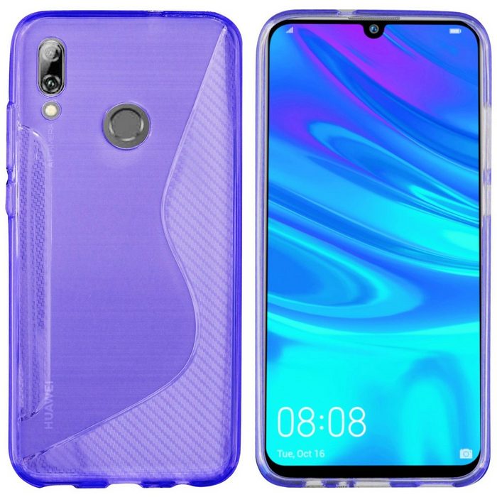 cofi1453 Handyhülle S-Line Silikon Hülle für Huawei P Smart 2019 Case Cover Schutzhülle Bumper
