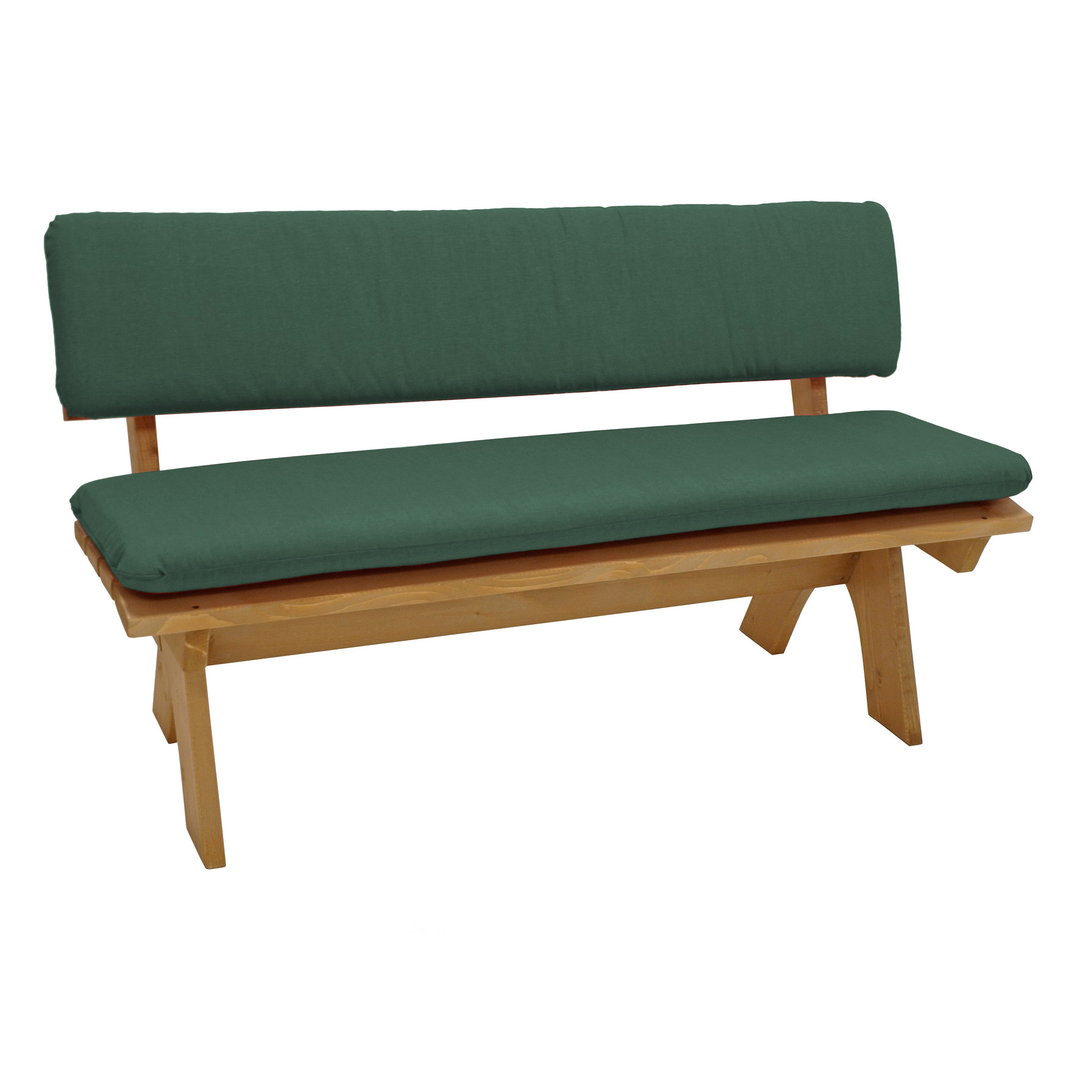 TPFGarden Bankauflage POOLE, (Polsterauflage für 3-sitzer Bank, dunkelgrün - BxTxH: 150x42x6,5 cm)