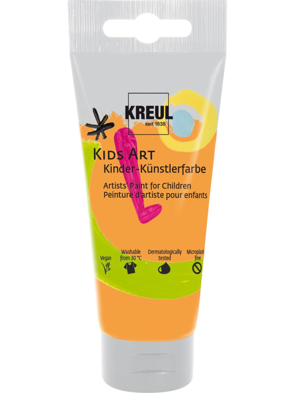 Kreul Kinderfarbe Kreul Kids Art Kinder-Künstlerfarbe orange 75 ml