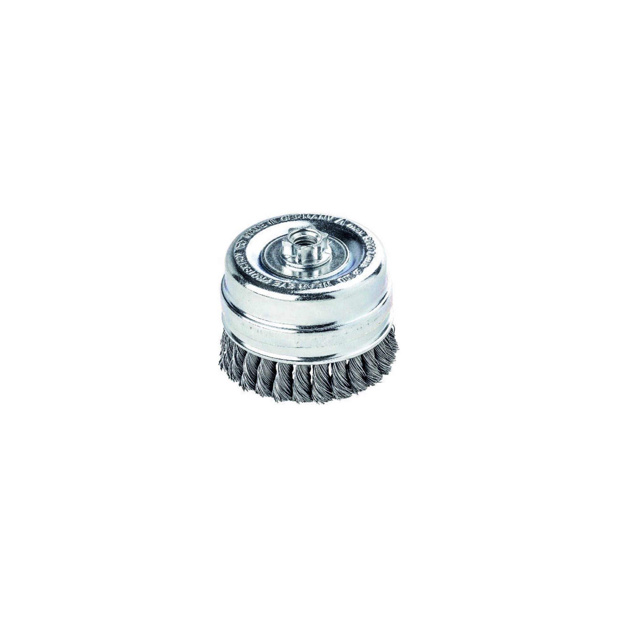 Lessmann Topfbürsten-Aufsatz Lessmann Topfbürste Stahldraht 0,50 mm, Bürsten-⌀xGewinde: 100XM14 mm