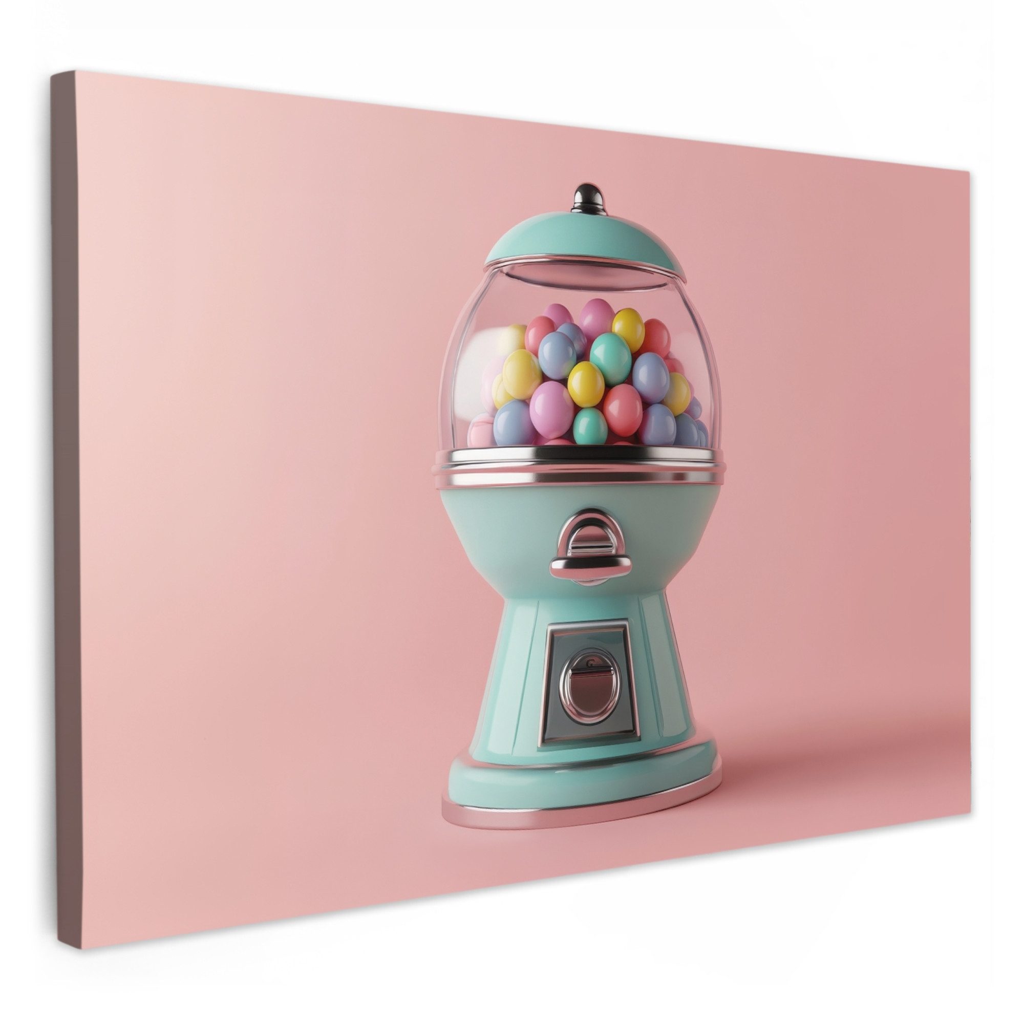 OneMillionCanvasses® Leinwandbild Kaugummi - Retro - günstig online kaufen