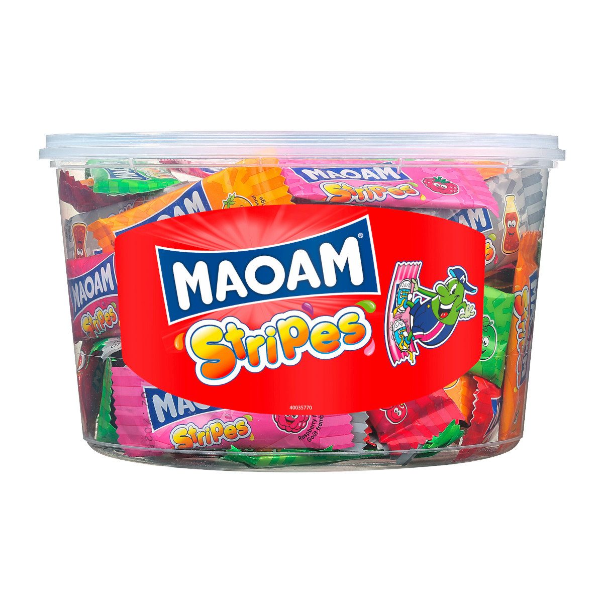 MAOAM Süßigkeit Mini Stripes, Kaubonbons, 100er Pack