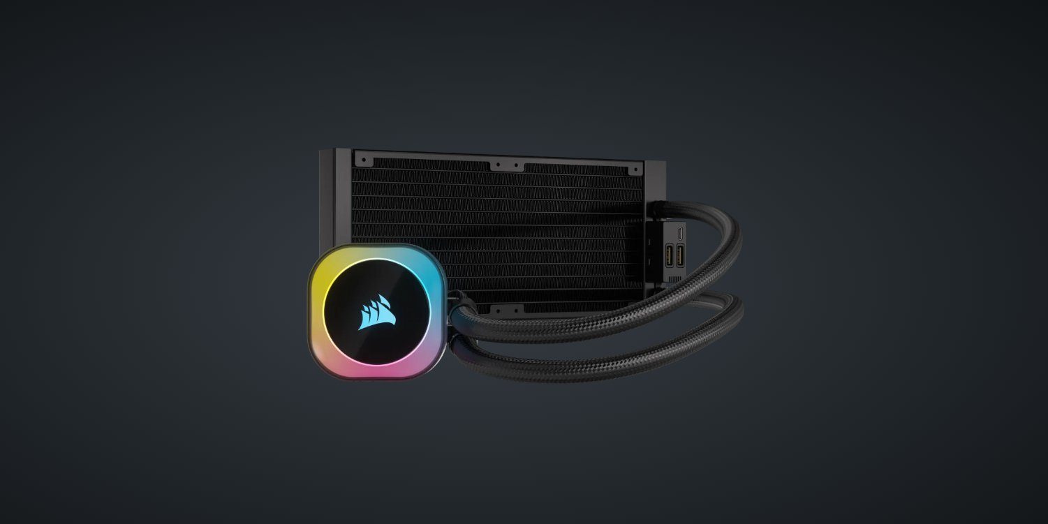 Corsair CPU Kühler iCUE LINK H100i RGB AIO, 240mm Radiator