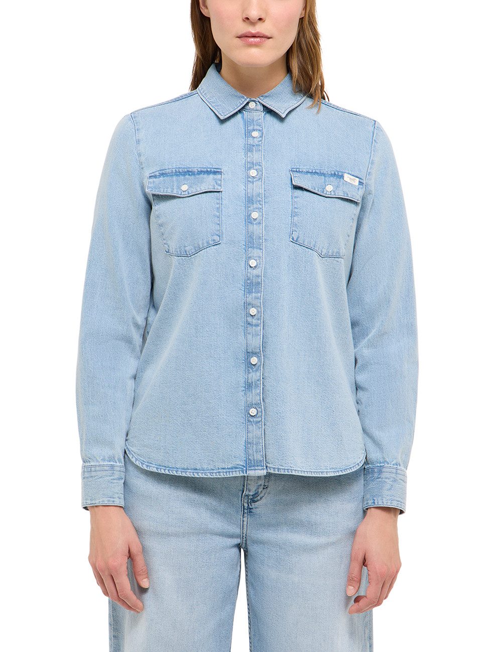 MUSTANG Hemdbluse Damen Style Sedana Basic Shirt