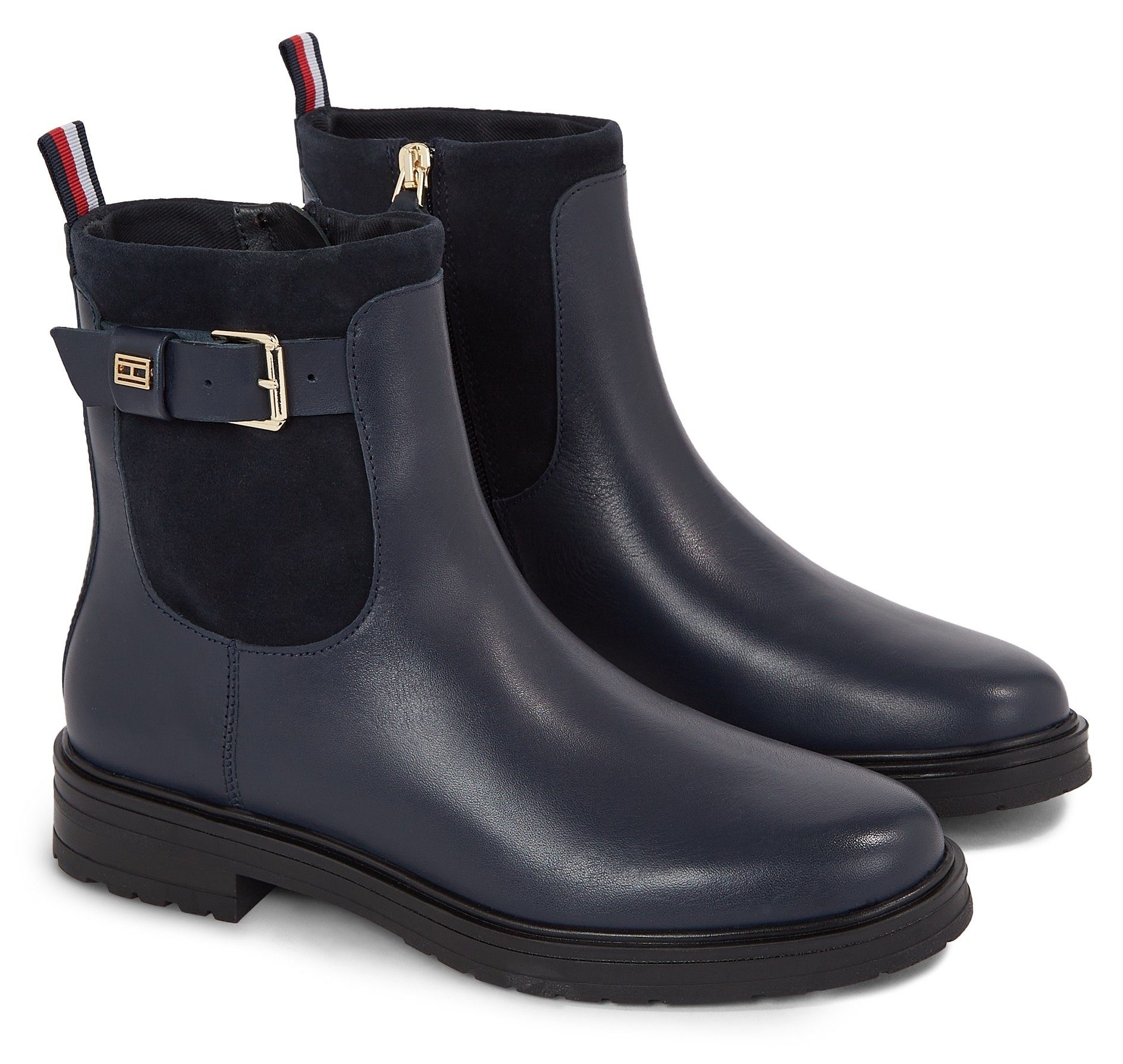 Tommy Hilfiger BELT BOOTIE MATERIAL MIX Stiefelette mit Schnallenverschluss