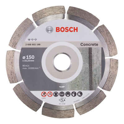 BOSCH Trennscheibe, Ø 150 mm, Standard for Concrete Diamanttrennscheibe - 150 x 22,23 x 2 x 10 mm
