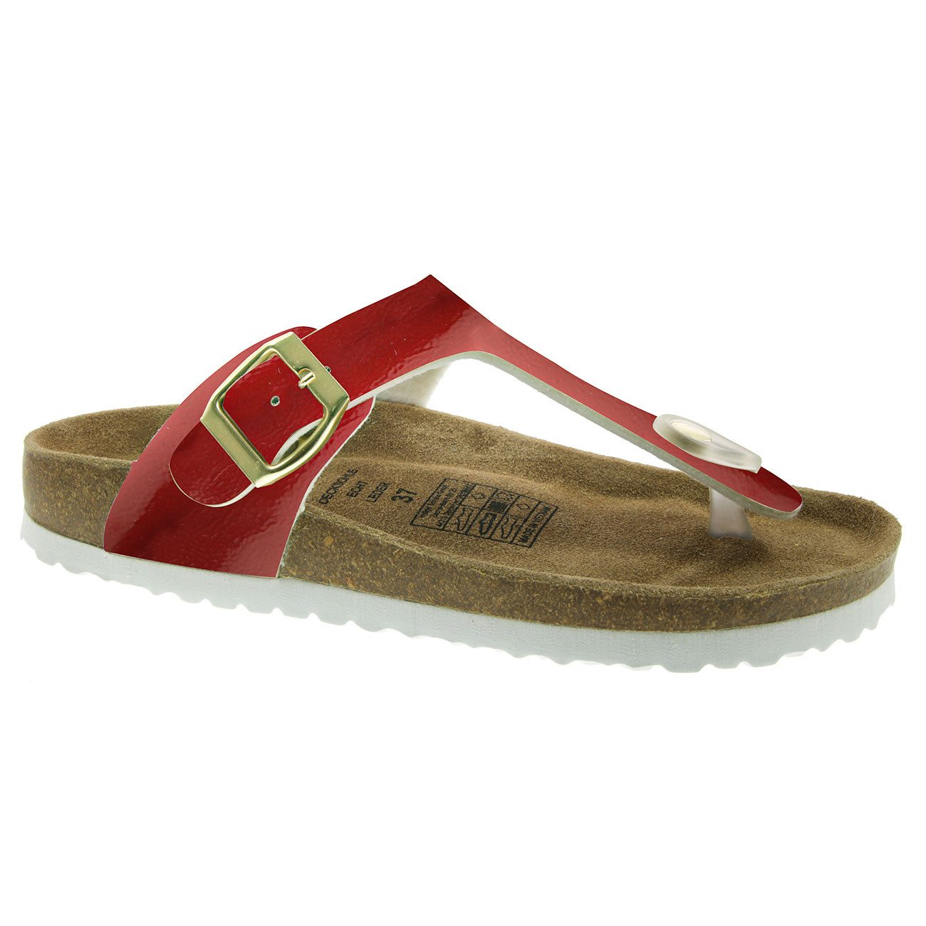 SUPERSOFT Supersoft Zehentrenner Sandale rot EUR 39 Zehentrenner