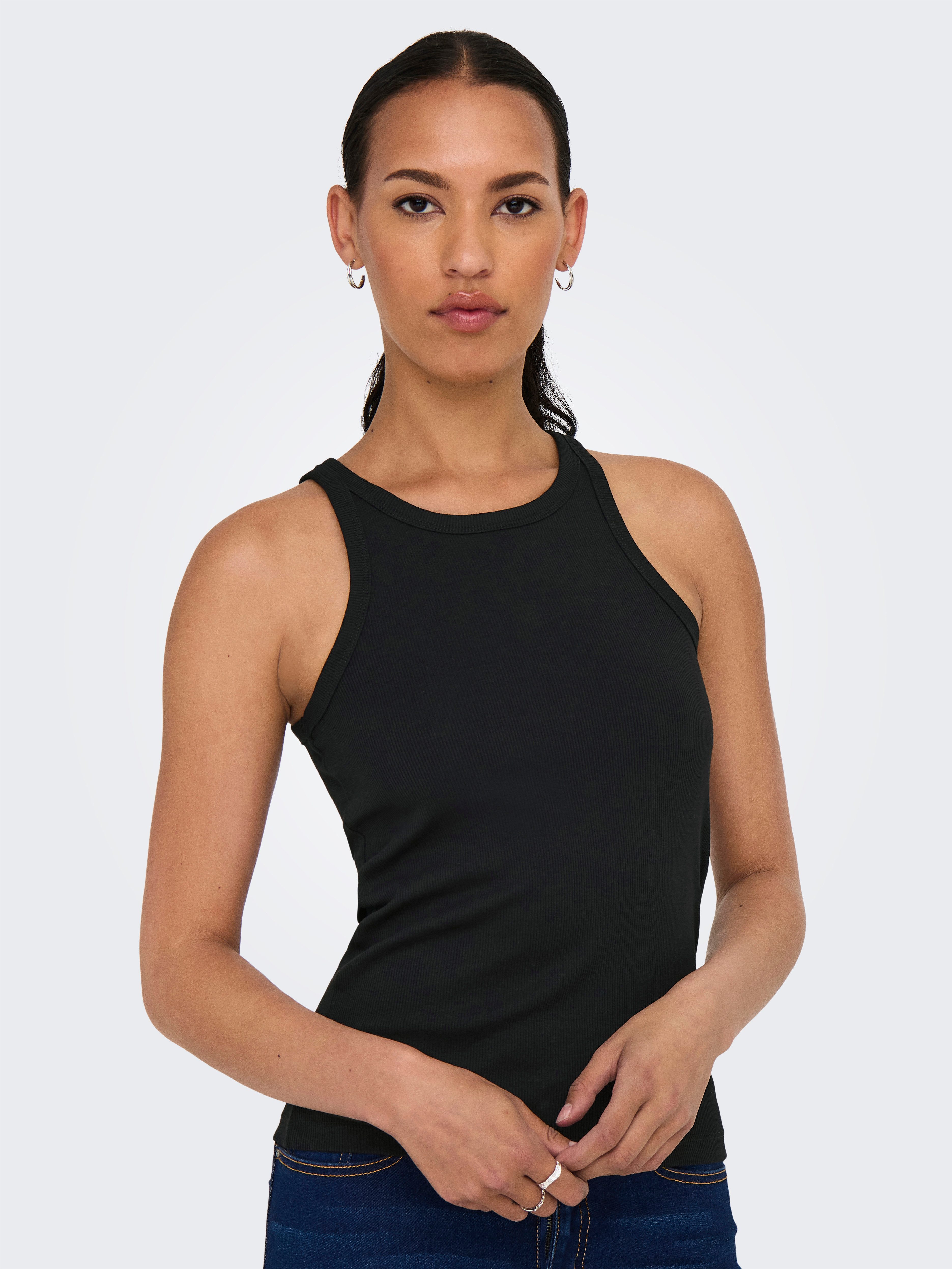 ONLY Tanktop ONLLINDSAY TANK TOP 2 PACK (Packung, 2-tlg) Baumwollmischung günstig online kaufen