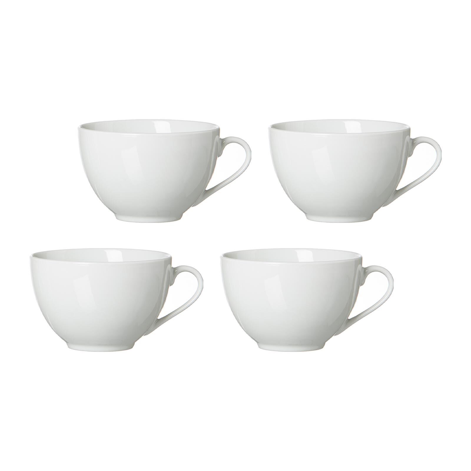 Ritzenhoff & Breker Tasse Bianco Cappuccinotassen 300 ml 4er Set, Porzellan