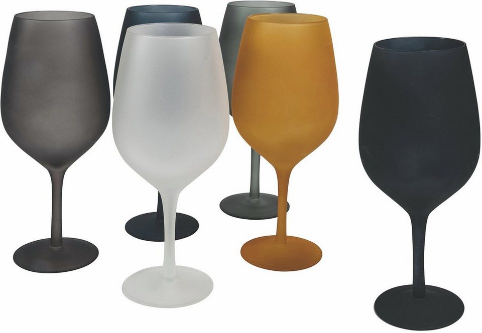 Villa d\'Este Weinglas Cala Dorada Neues, Glas, Gläser-Set, 6-teilig, Inhalt  550 ml