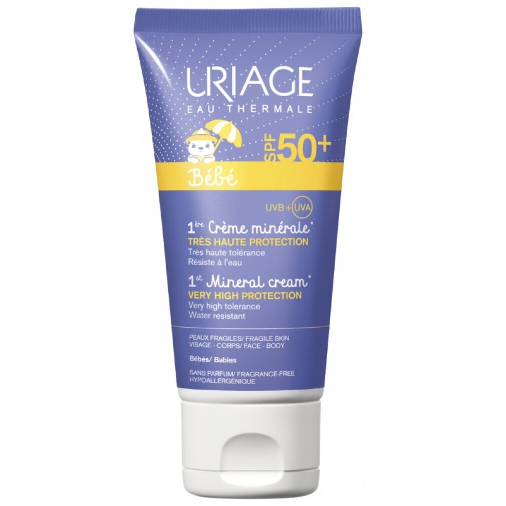 Uriage Sonnenschutzcreme SUN BABY mineral cream SPF50+