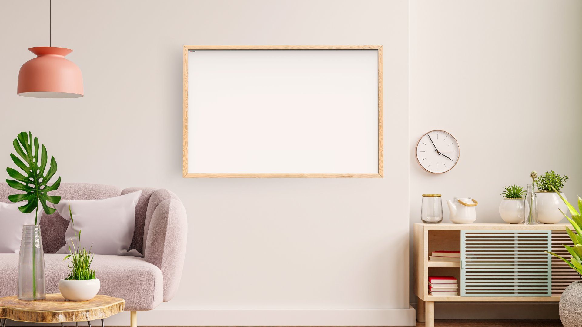 ALLboards Magnettafel Magnettafel Whiteboard Holzrahmen Wandtafel Schreibtafel