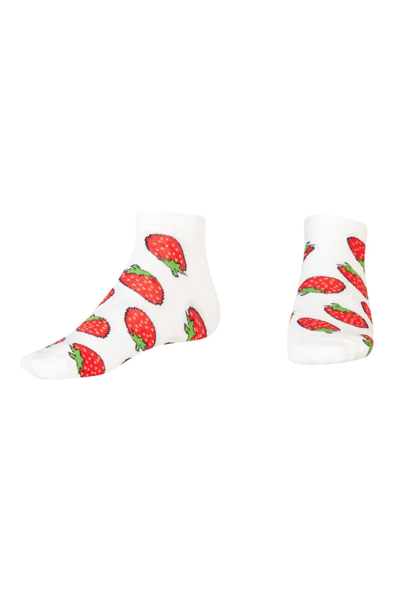 AbgeStrumpft Sneakersocken AbgeStrumpft Erdbeere Sneaker (1 Paar, 1-Paar, 1 Paar) lustiges Design