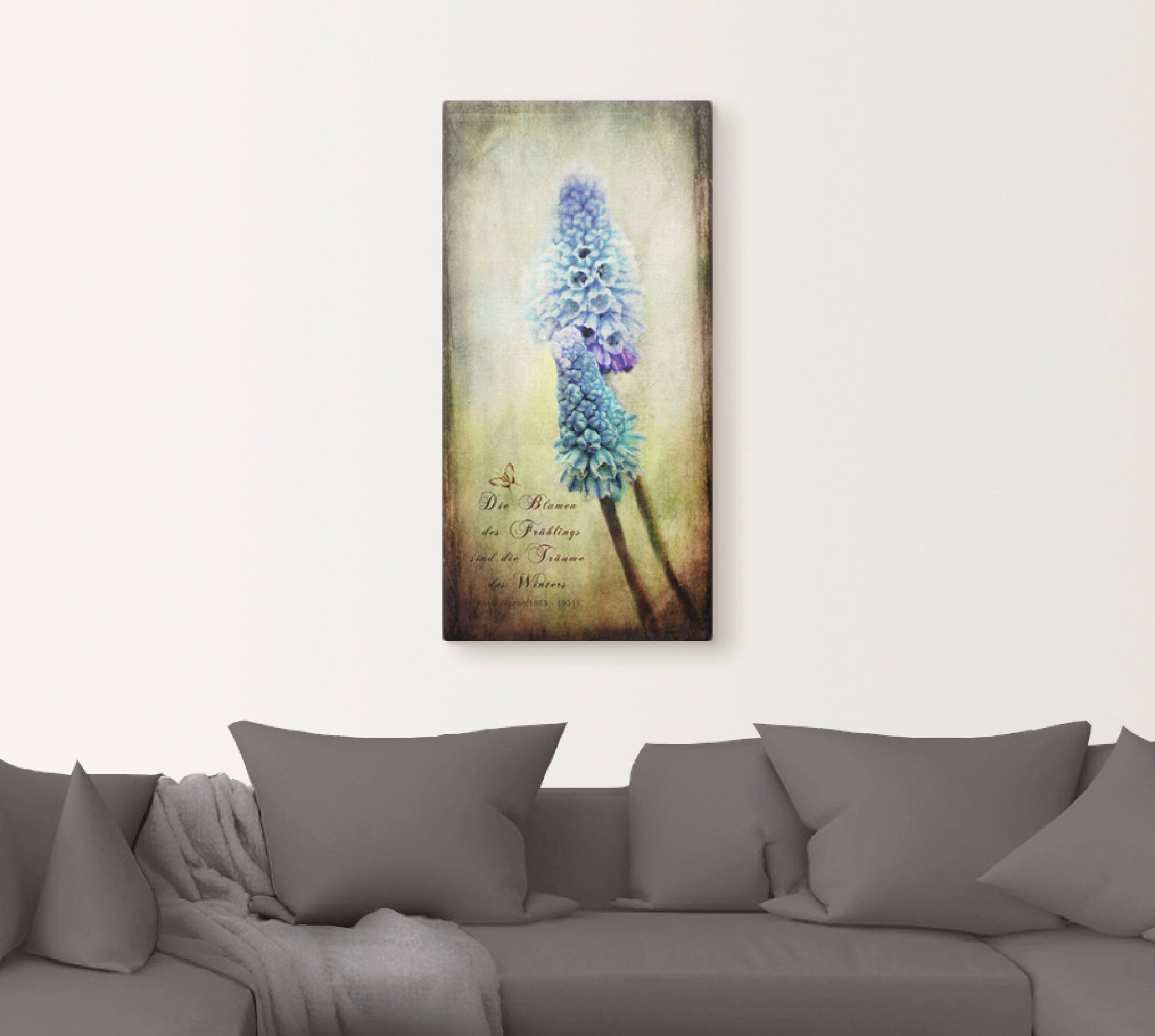 Artland Leinwandbild Der Frühling kommt, Arrangements (1 St), auf Holzrahmen gespannt