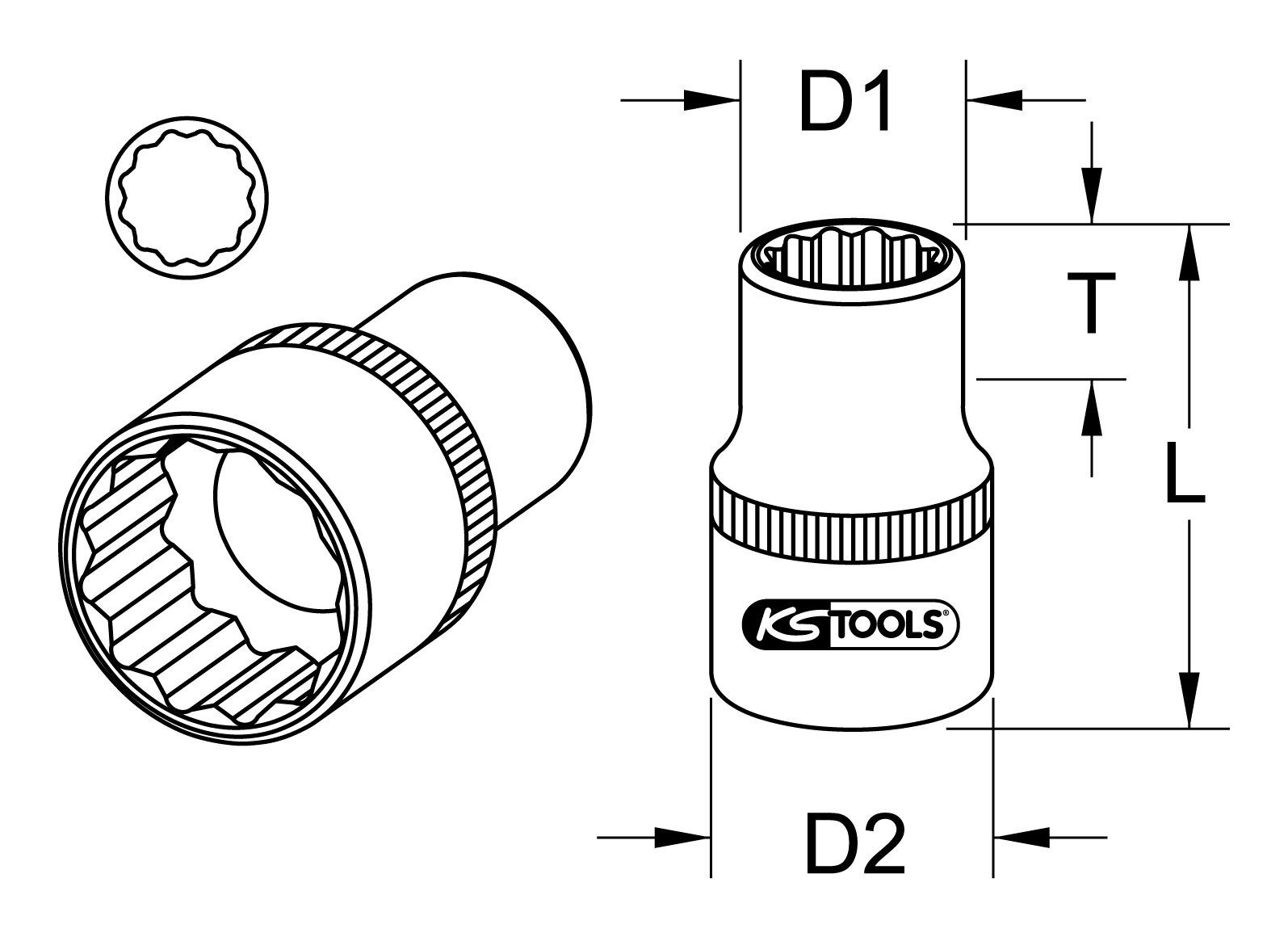 Stecknuss 11 Mm Extra Tief, 1/4 Zoll Antrieb, Chrom – Für Enge Bauraume Und Tiefe Muttern