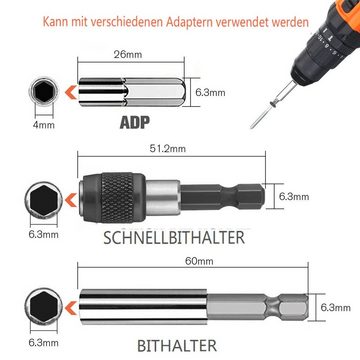 Insma Schraubendreher Beschädigter Schraubenzieher Entferner, (33 St), Schnellschrauben Bolt HSS Bohrer Set