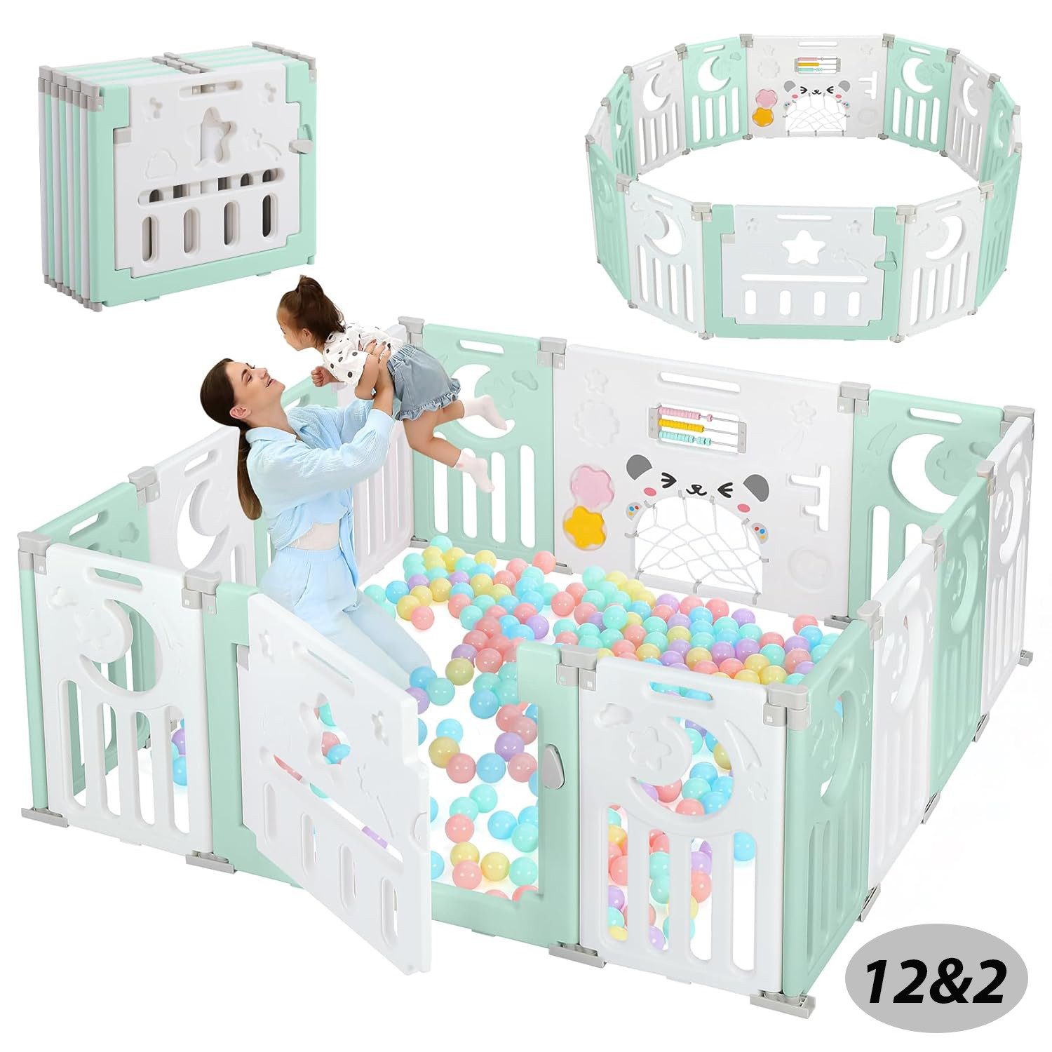ToteBox Laufstall Babyschranke, Laufstall Laufgitter für günstig online kaufen