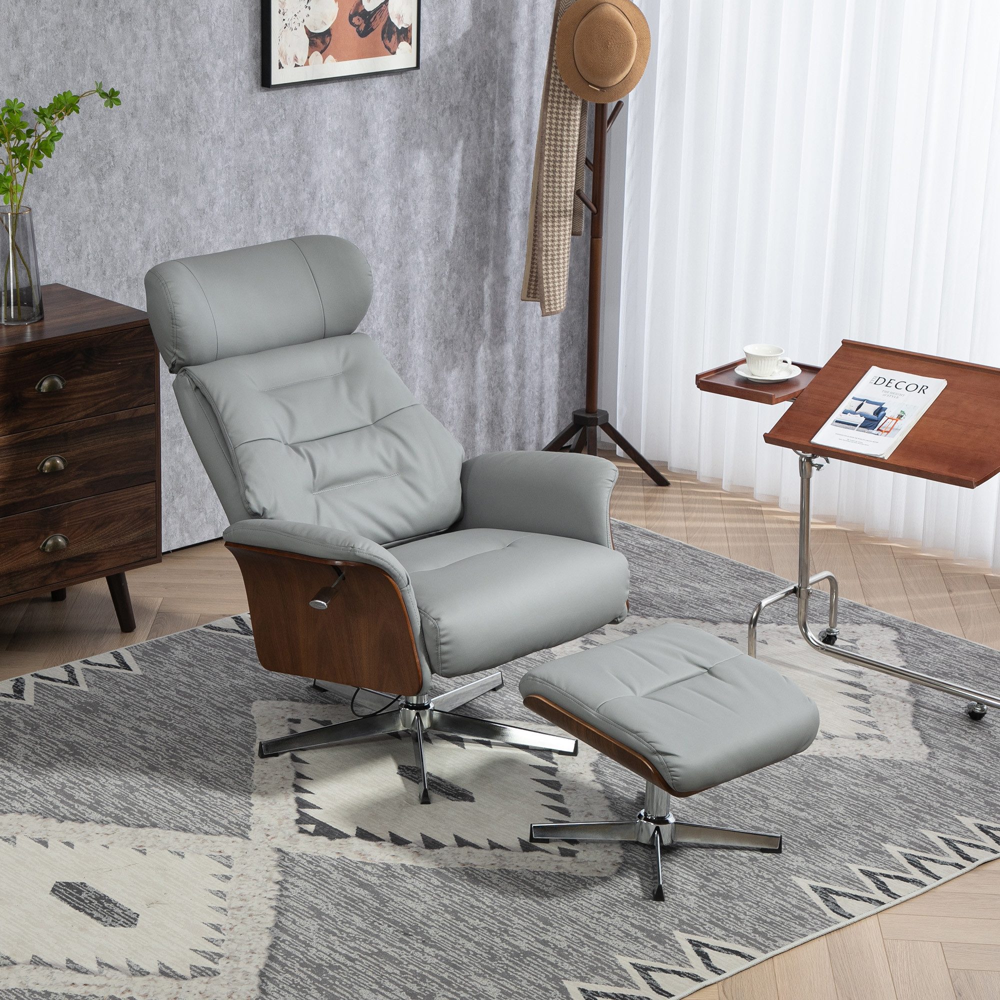 HOMCOM Relaxsessel mit Hocker, Fernsehsessel mit günstig online kaufen
