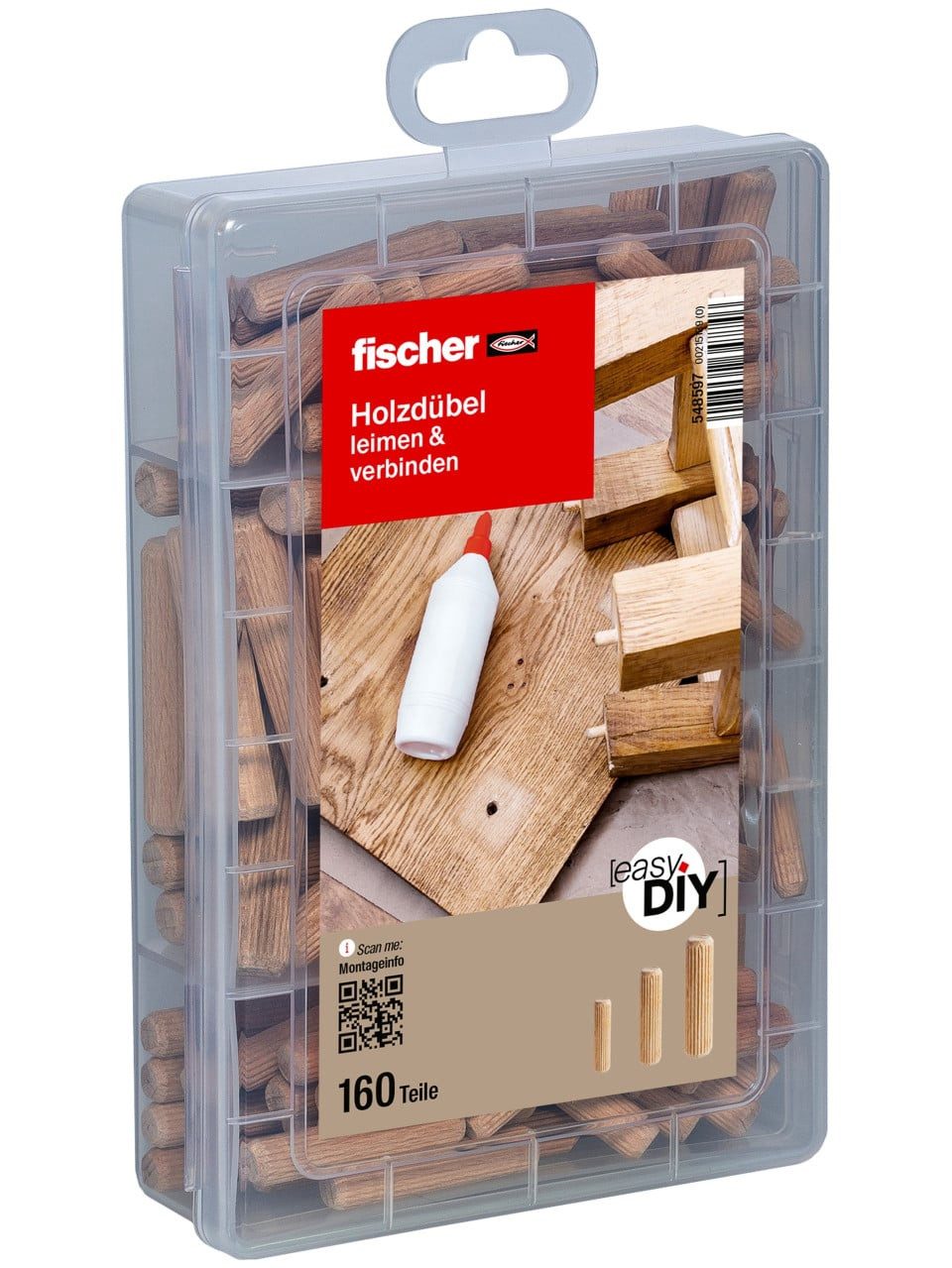 fischer Dübel-Set Fischer Holzdübel Sortimentskasten 6 x 30 mm / 8 x