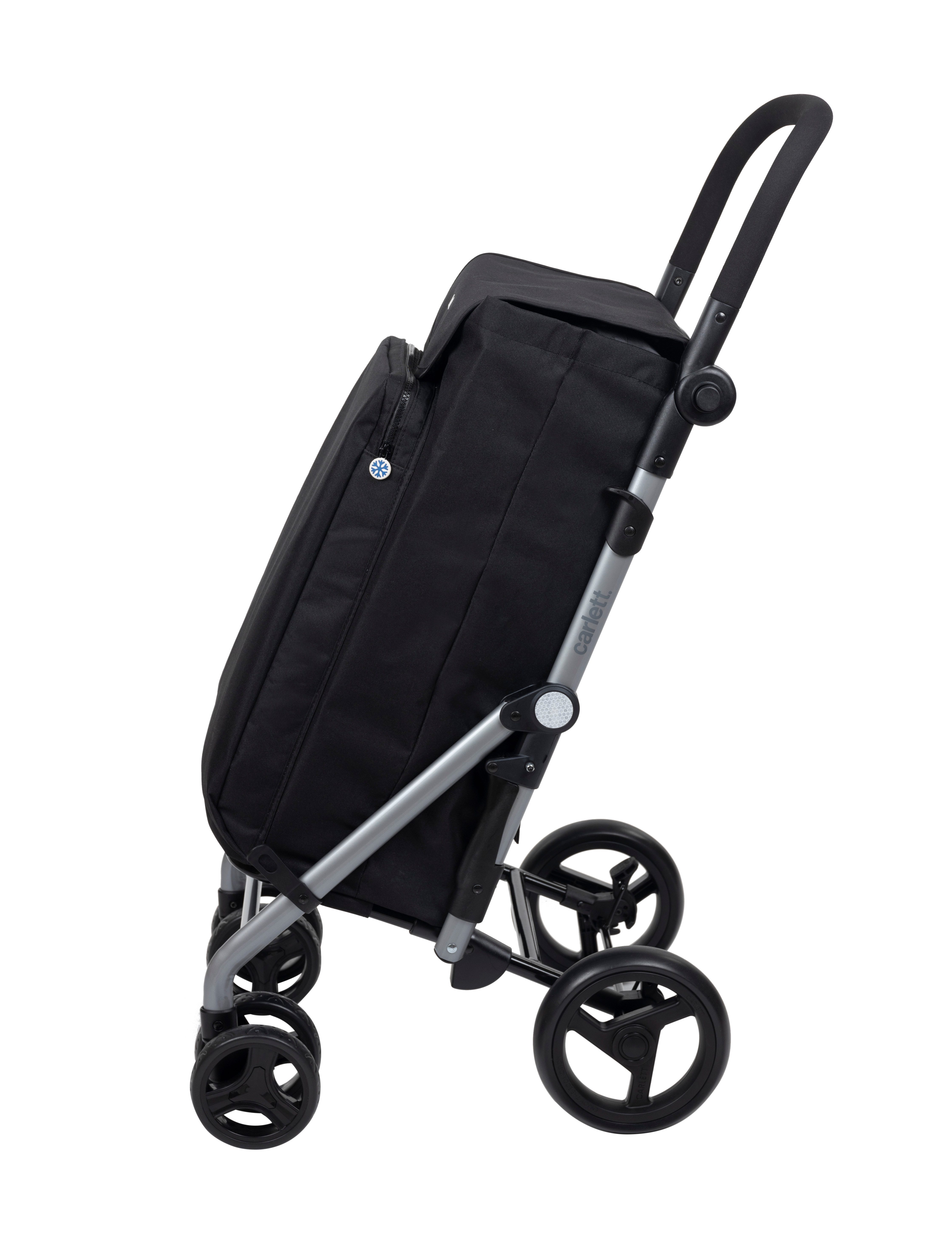 Carlett Einkaufstrolley Carlett Lett435 Classic Einkaufstrolley Schwarz 53 L bis 25 kg – Bild 5 von 5