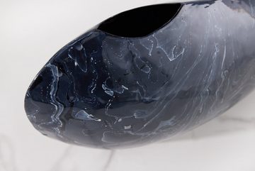 riess-ambiente Dekovase STONE 40cm schwarz (Einzelartikel, 1 St), Wohnzimmer · Marmor · Eisen · Wohnaccessoire · Handarbeit · Design