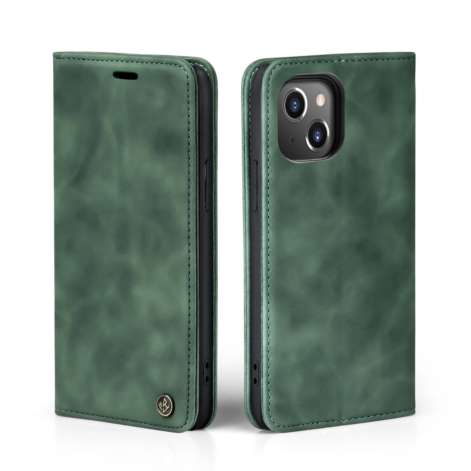Tec-Expert Handyhülle Tasche Hülle für Apple iPhone 15 6.1 Zoll, 6.1, Cover Klapphülle Case mit Kartenfach Fliphülle aufstellbar