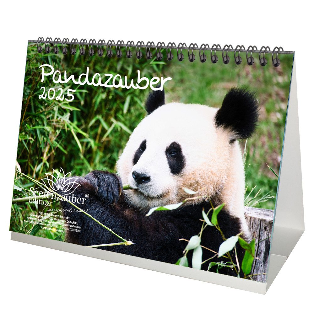 Seelenzauber Tischkalender Pandazauber DIN A5 Kalender für 2025 Panda