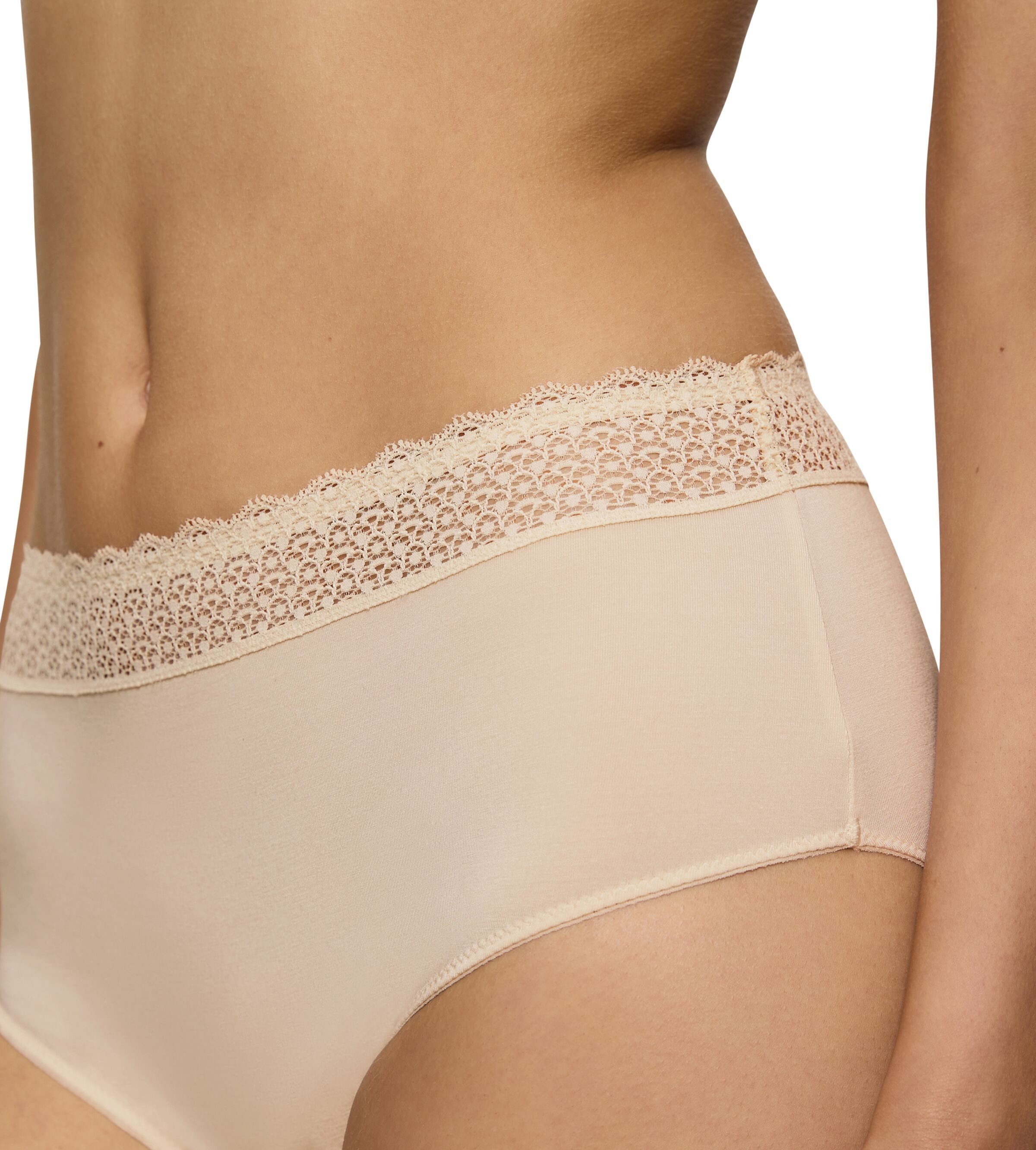 Triumph Midislip Feel of Modal (2er Pack) sehr weich, elastischer Bund mit Spitze, leicht