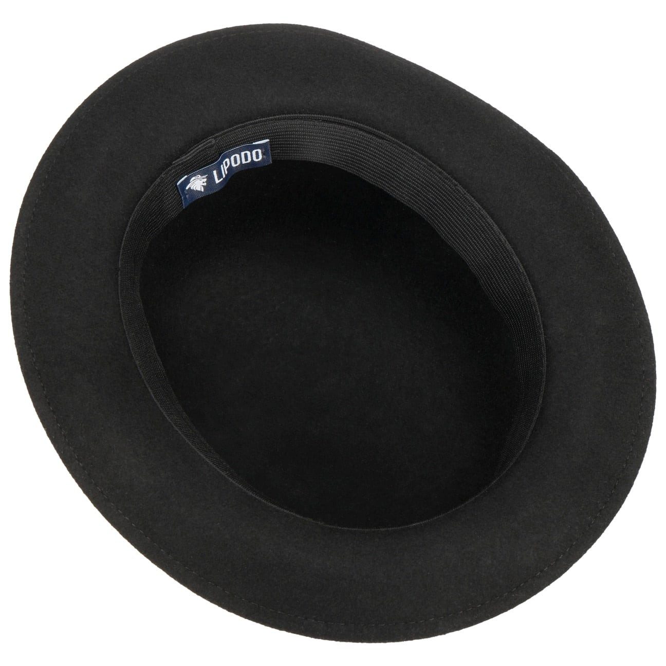 Lipodo Filzhut (1-St) Melone mit Ripsband, Made in Italy