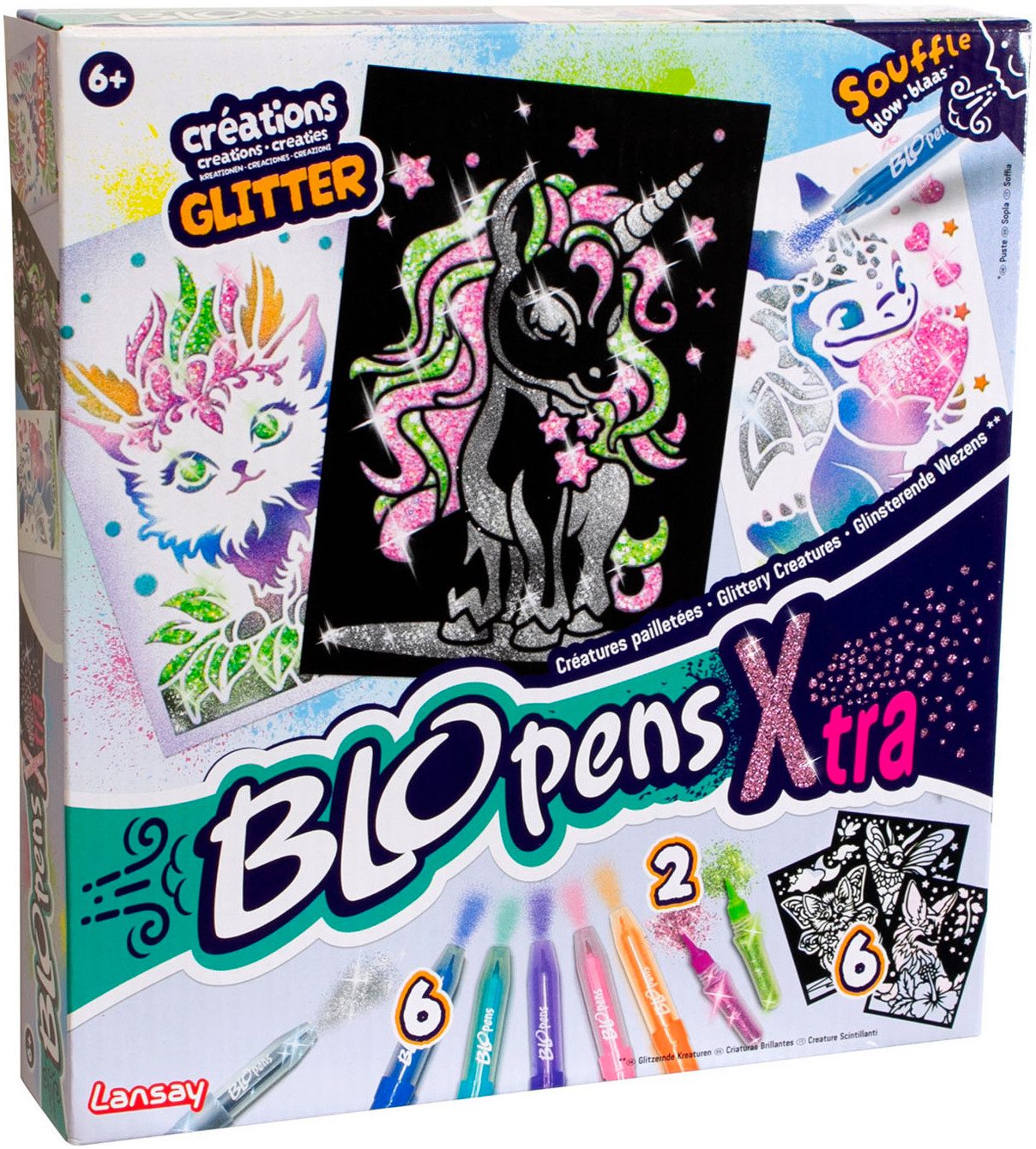 Blopens Kreativset Sprühstifteset X-TRA Glitzertiere
