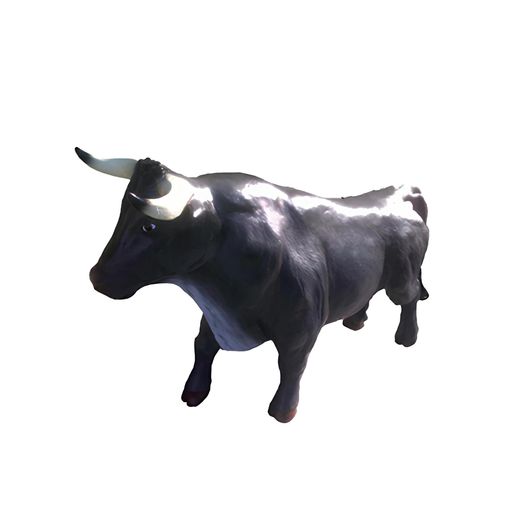 Gartenfigur Lebensgroße Stier-Dekorationsstatue aus Kunststoff für Garten