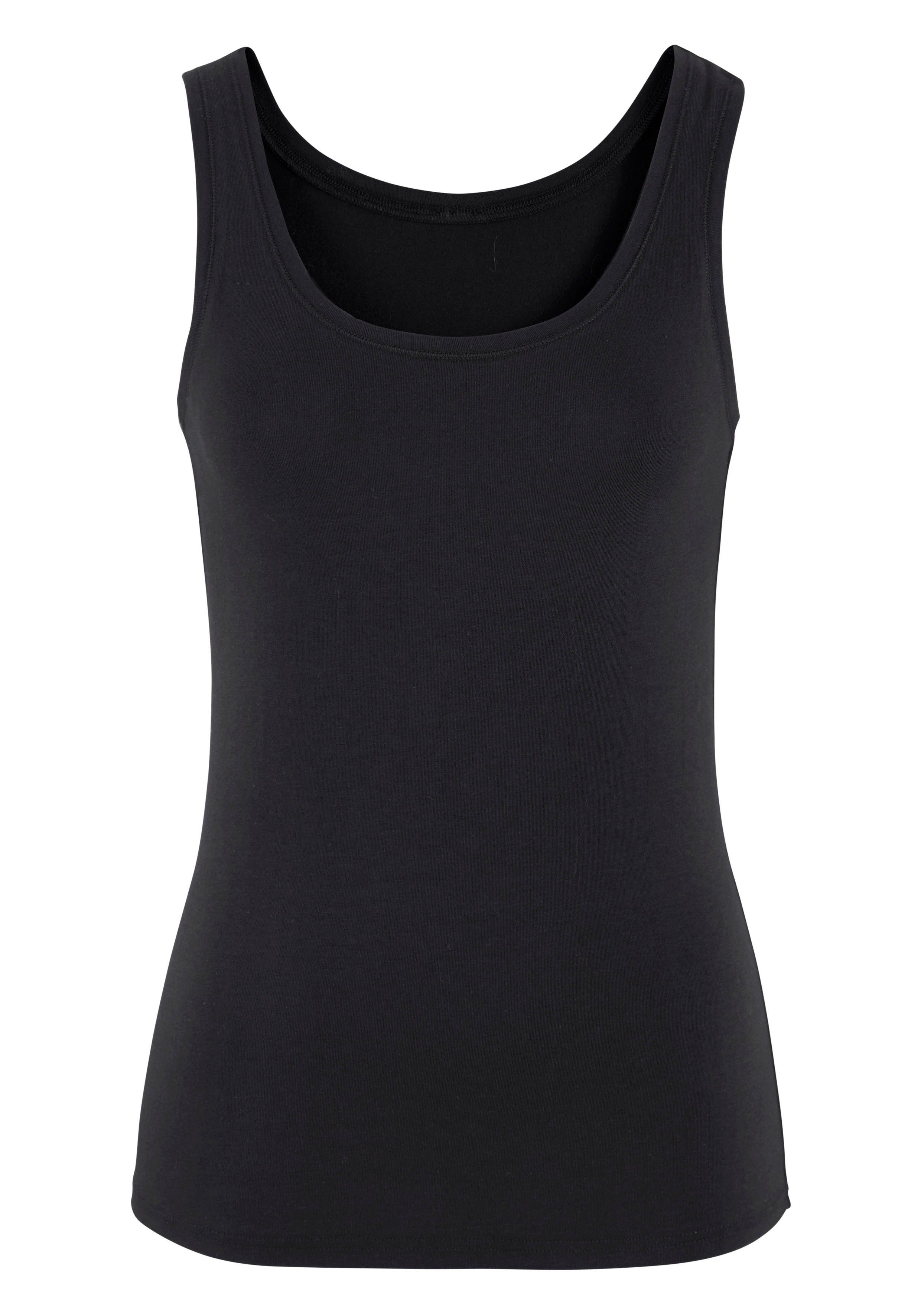 Vivance by Lascana Tanktop (2er-Pack) aus elastischer Baumwoll-Qualität – Bild 5 von 5