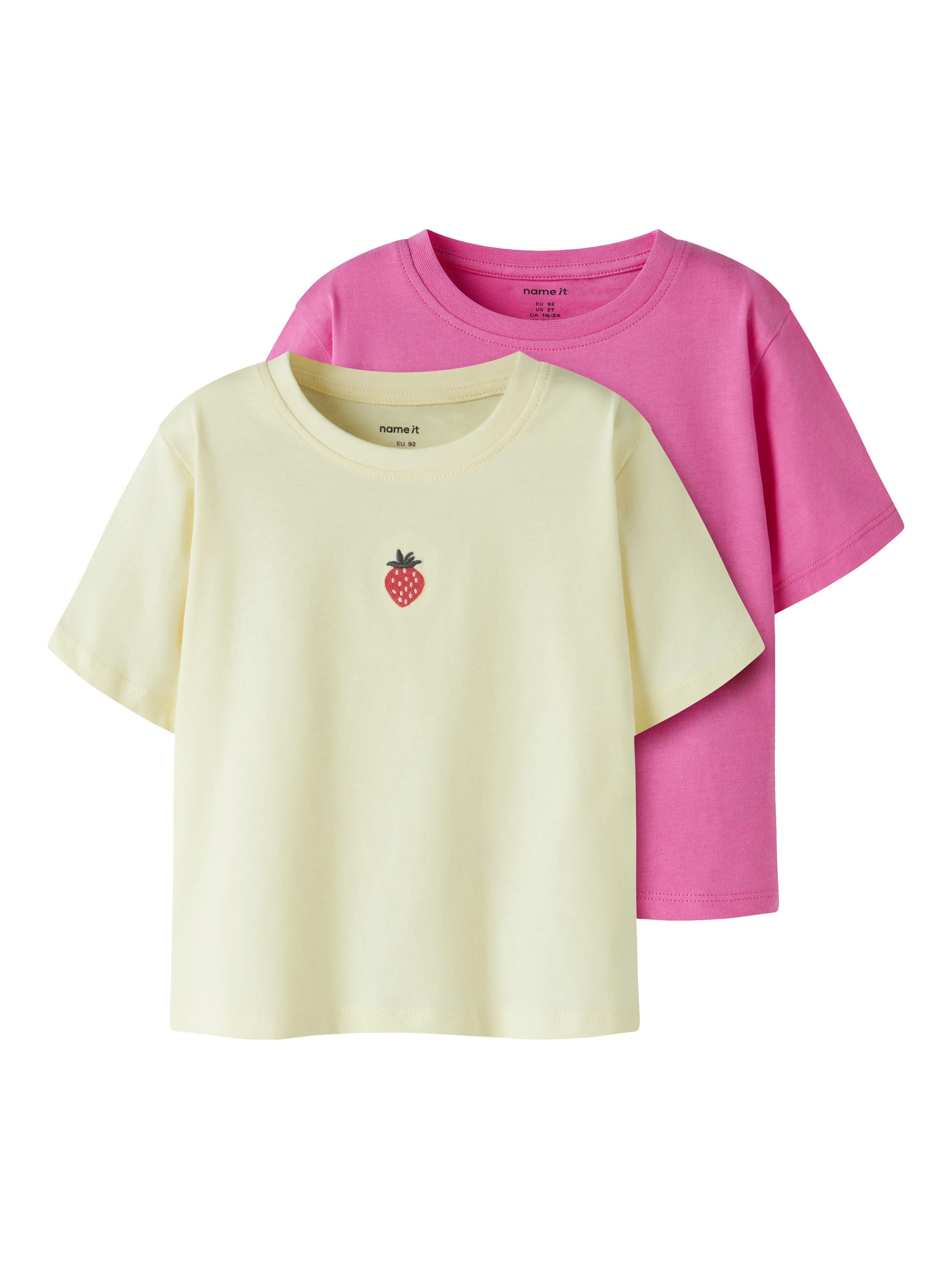 Name It T-Shirt NMFVICTORIA 2P SS NREG TOP (Packung, 2-tlg)