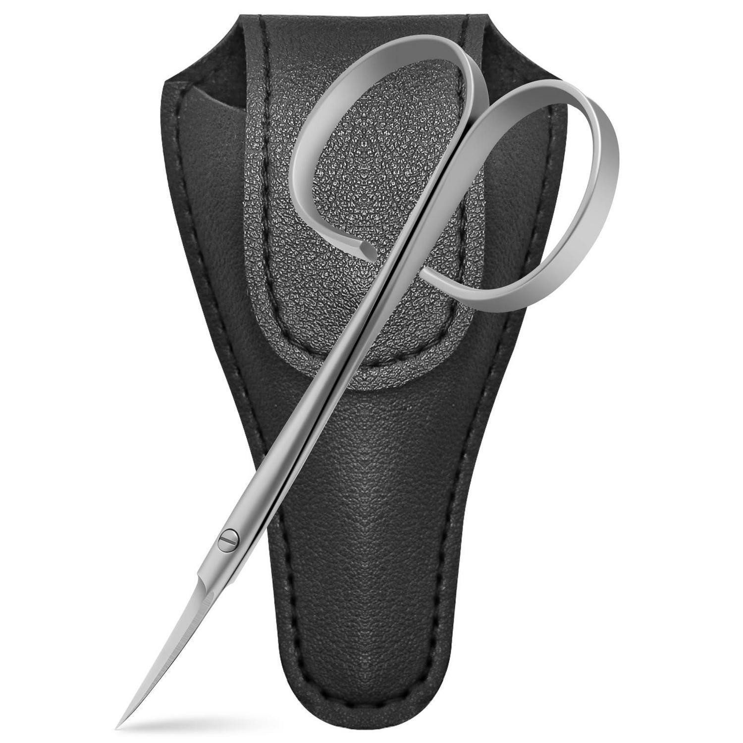 LuxusKollektion Hautschere Nagelhautschere gebogen Edelstahl Präzision