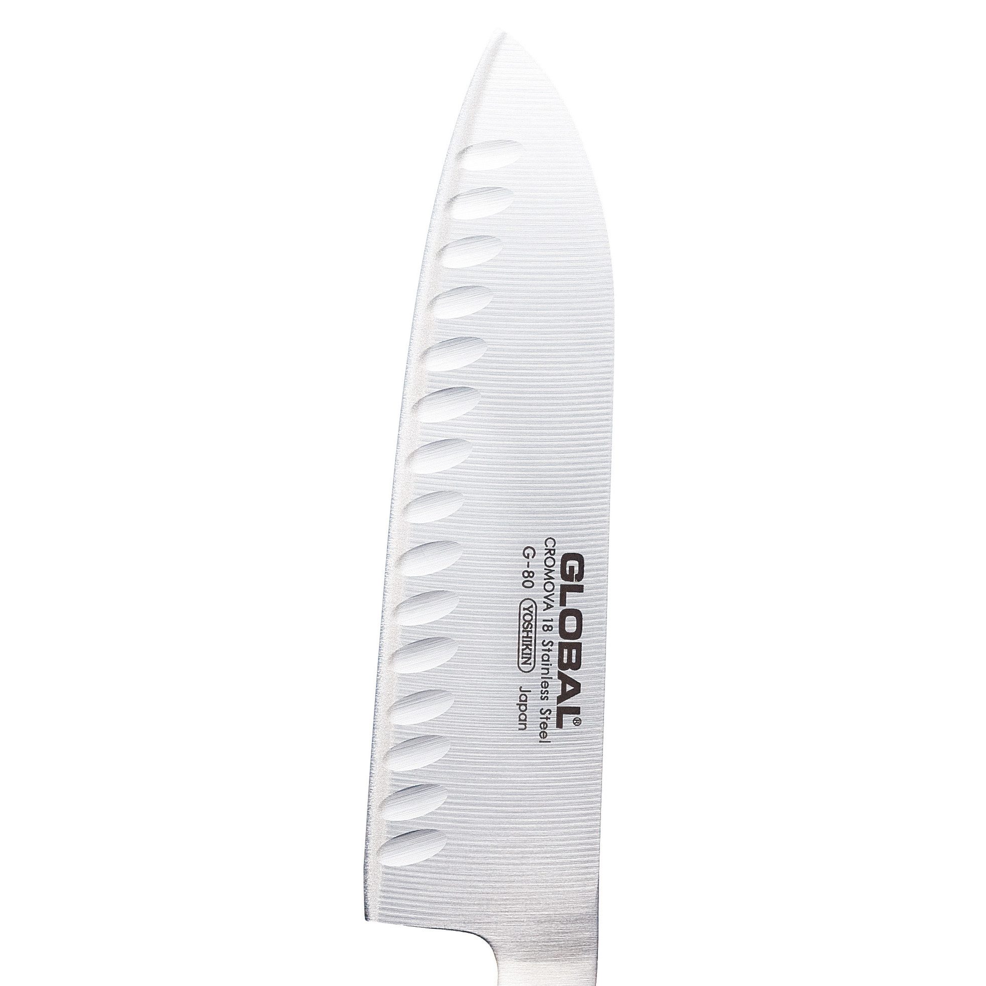 GLOBAL Santokumesser Santoku mit Kullen 18 cm G-80