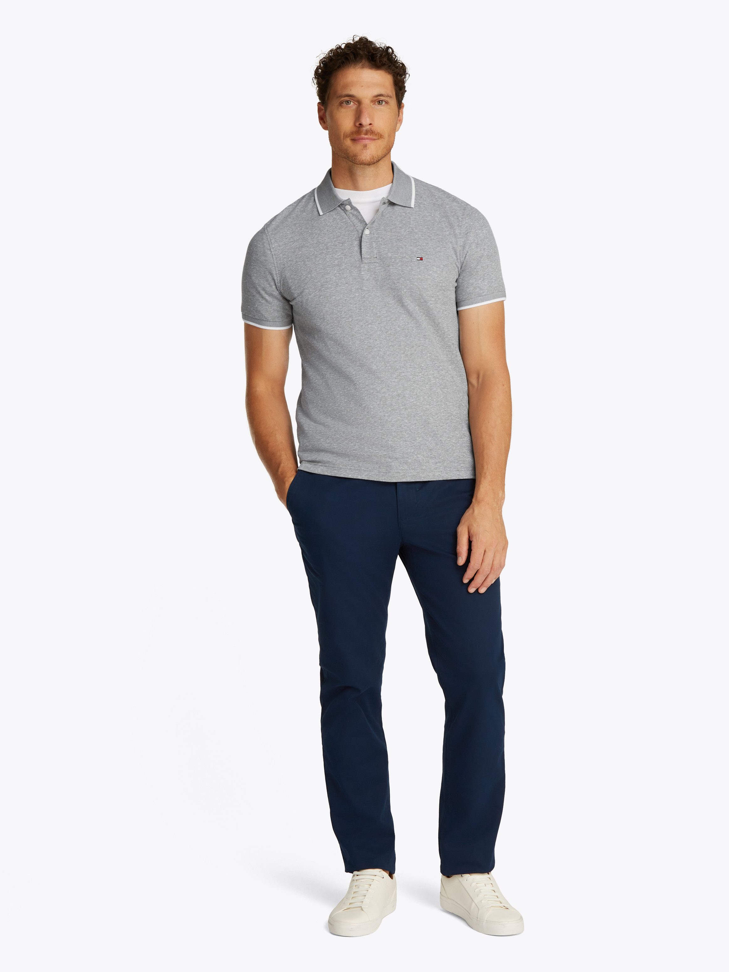 Tommy Hilfiger Poloshirt LINEN PIQUE REGULAR