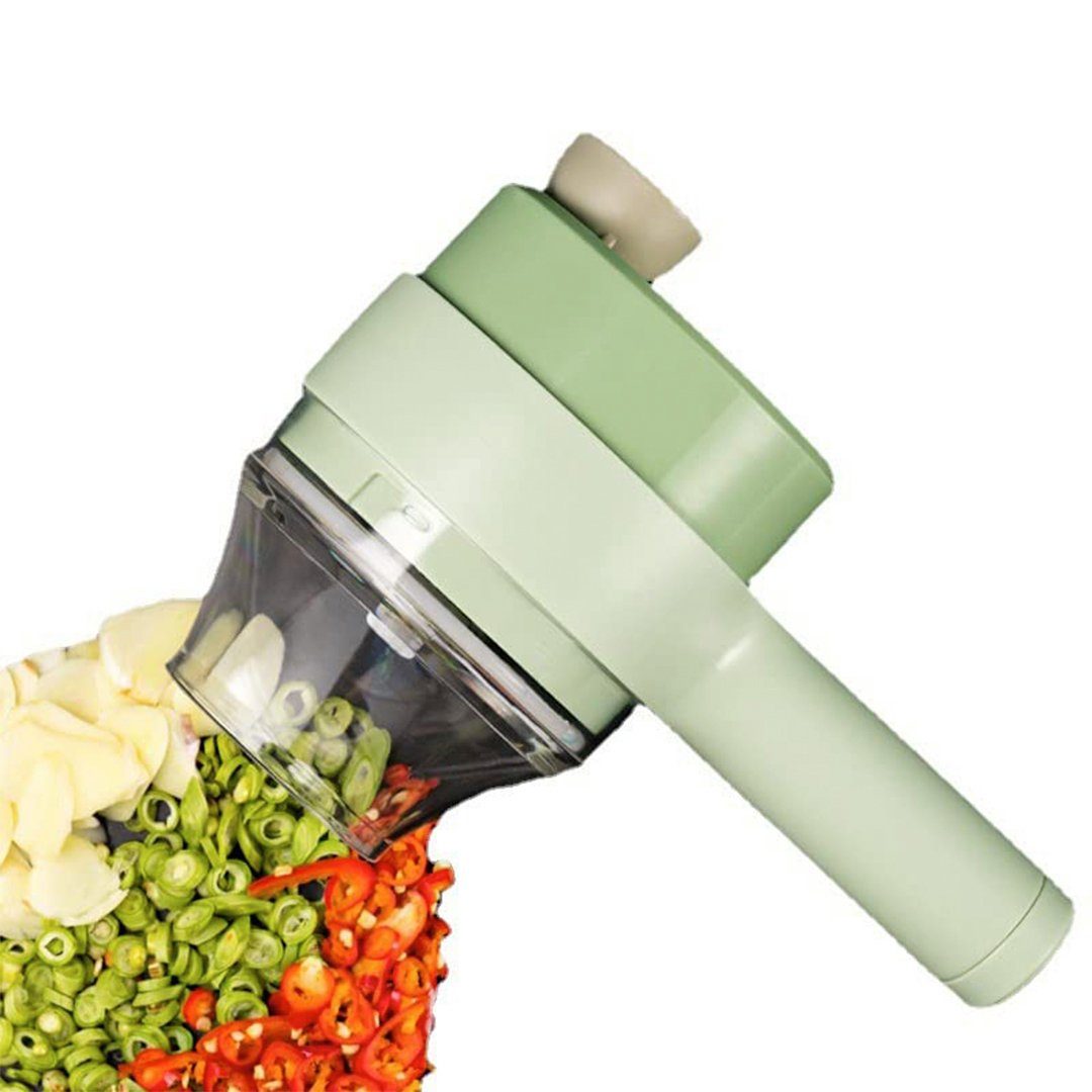 SOTOR Gemüsehobel zwiebelschneider,4 in 1 (1-St), Zwiebel USB Haushalt, Sellerie Ingwer Tragbarer Küche Gemüseschneider Automatische Fleisch Knoblauch Küchenmaschine