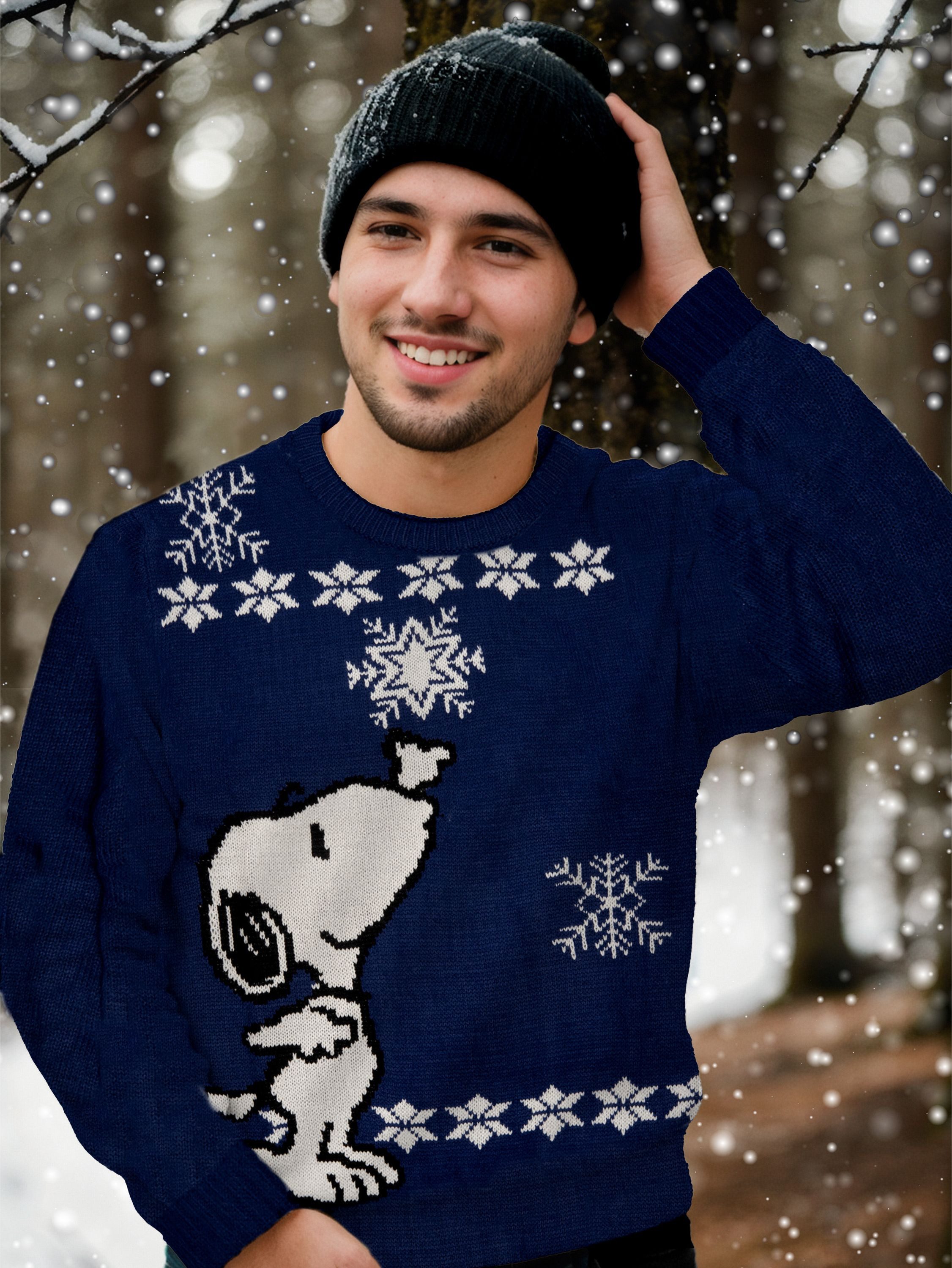 United Labels® Weihnachtspullover Peanuts Snoopy - Winter