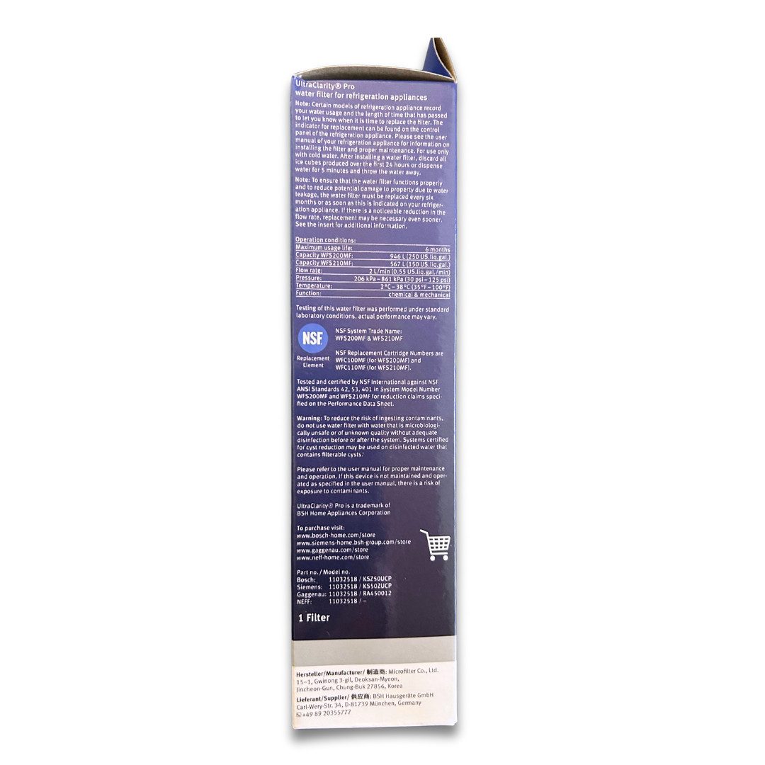 BOSCH Wasserfilter Wasserfilter 11032518 – UltraClarity Pro – Bild 2 von 2